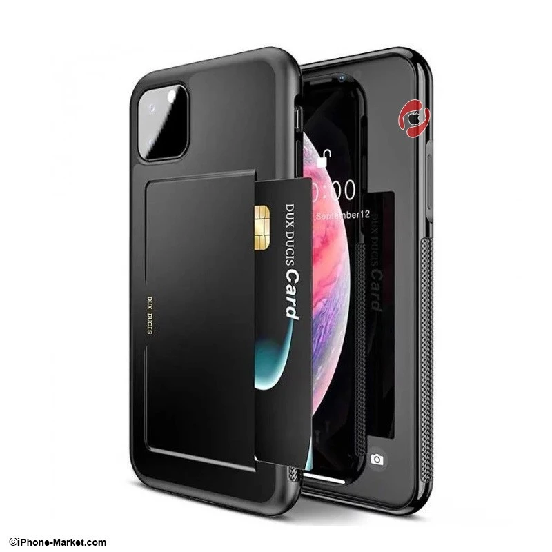 کاور چرم آیفون 11 پرو مدل Pocard برند Dux Ducis-1