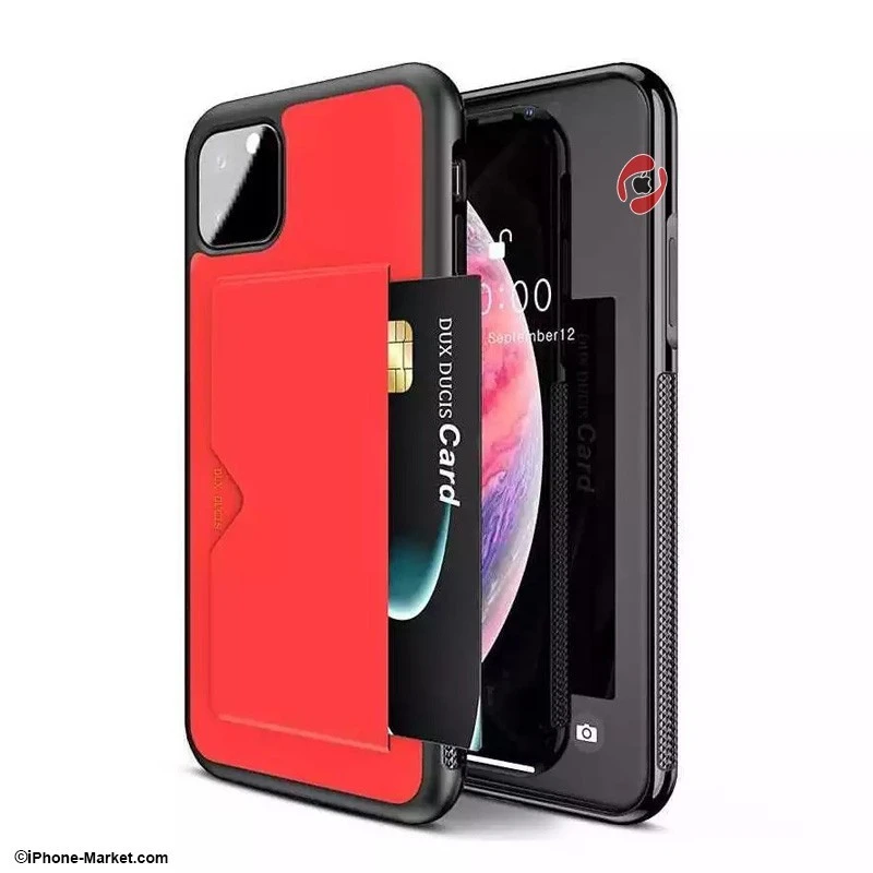 کاور چرم آیفون 11 پرو مکس مدل Pocard برند Dux Ducis-1