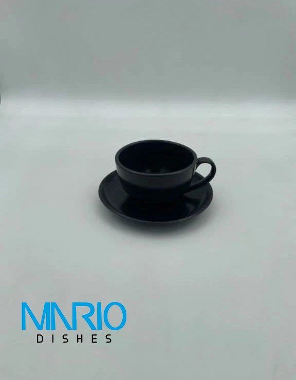 کاپ لته استون ور بونسای مشکی مات (ست 6عددی)