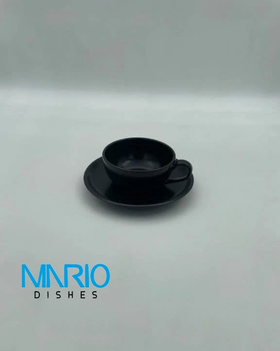 کاپ کاپوچینو استون ور بونسای مشکی مات (ست 6عددی)