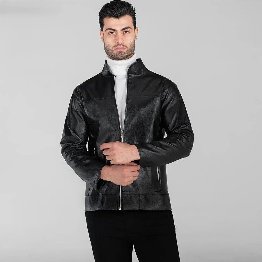 کاپشن طرح چرم مردانه مدل DARMAN | سایز L و XL | چهار قسطی ✅