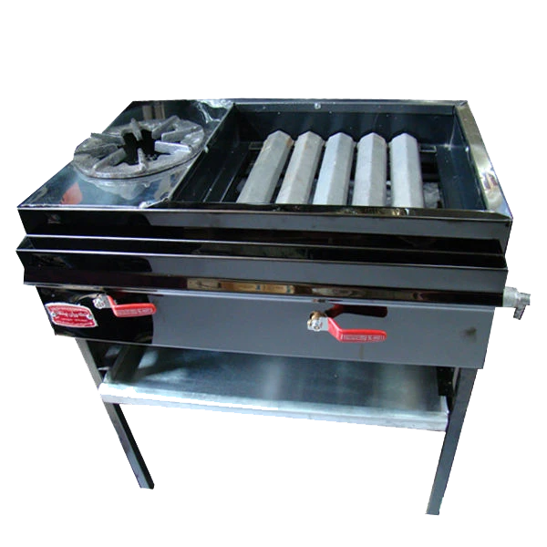 کباب پز ایستاده مدل 7MB-50 – گازی، استیل ضدزنگ و کاربرد خانگی