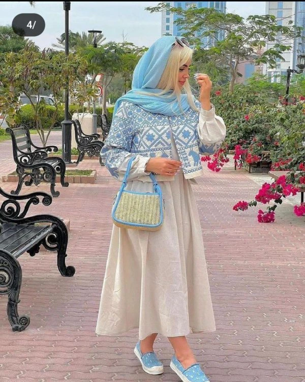 کت دامن لینن و تافته زنانه