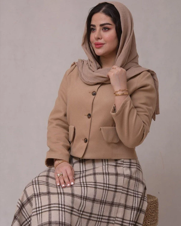 کت دامن مارلی،جن کبریتی و پشمی،فریرسایز تا۴۶