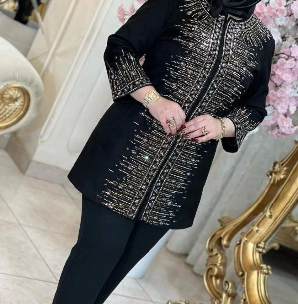 کت مجلسی نگیندار سایز بزرگ