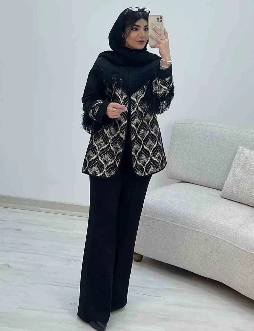 کت و شلوار زنانه ریشه دار مدل رستا_شیکان کده