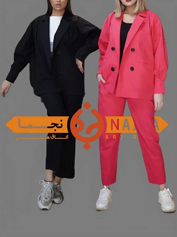 کت و شلوار لینن کد EMZ2T