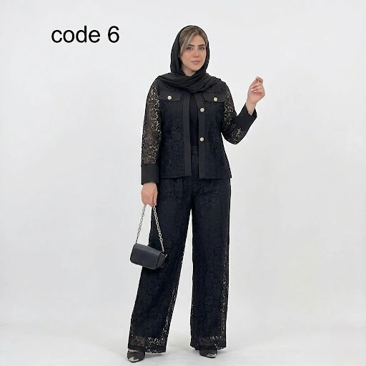 کت و شلوار مازراتی و دانتل مدل دنیا علیدسا