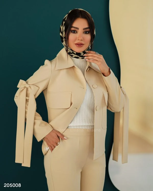 کت و شلوار مجلسی زنانه مزونی نیایش