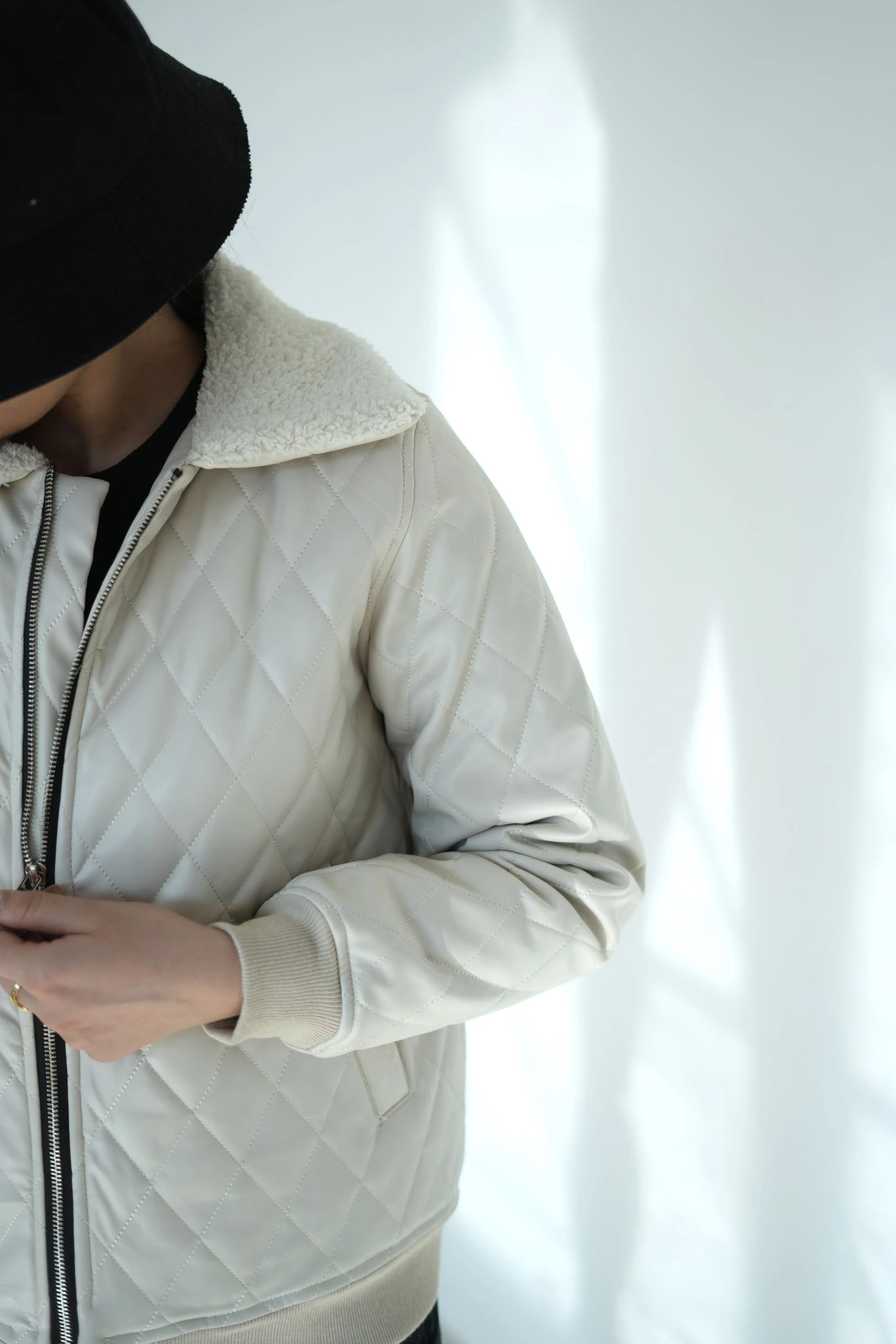 کت چرم یقه تدی