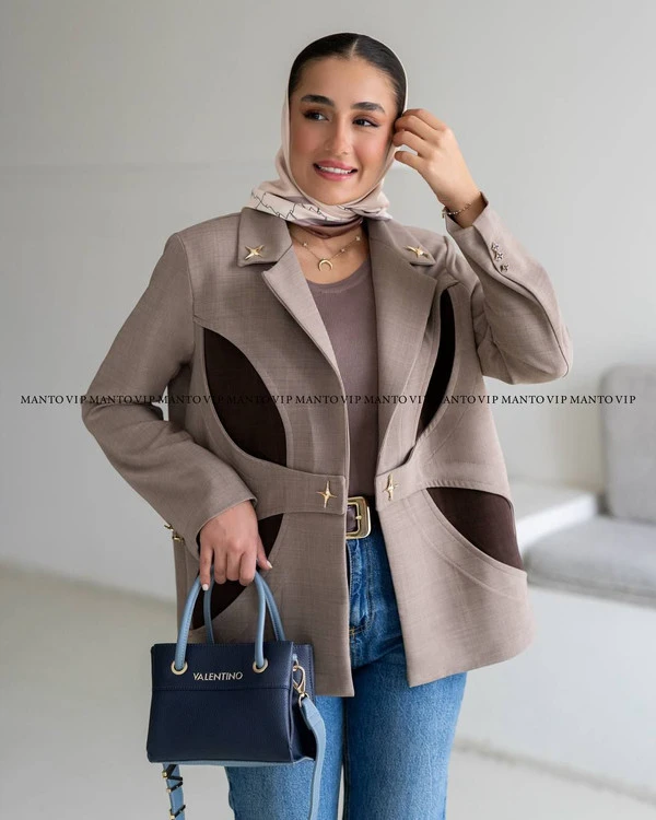 کت کرپ هرمس زنانه VIP وارداتی کد 52510