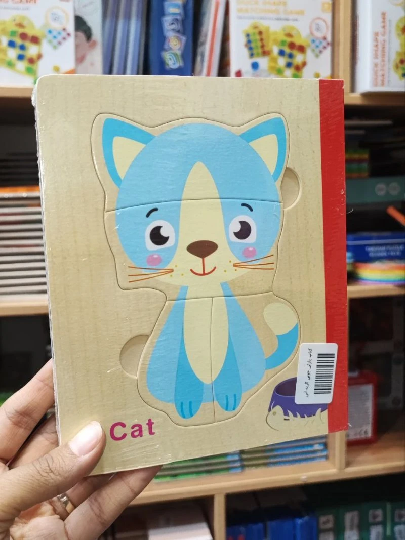 کتاب پازلی چوبی گربه و گاو