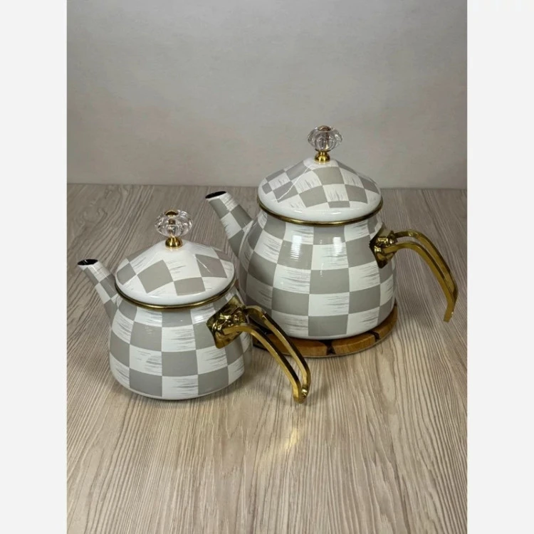 کتری قوری دودرب شطرنجی اصل ترکیه