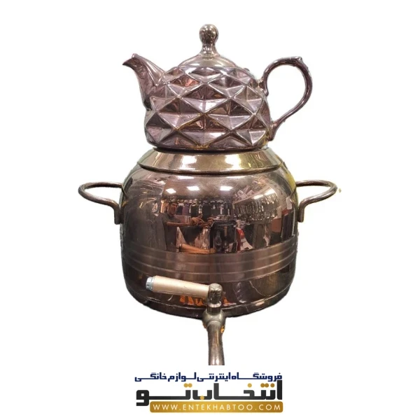 کتری قوری شیردار رزگلد دی ام تی مدل 1034