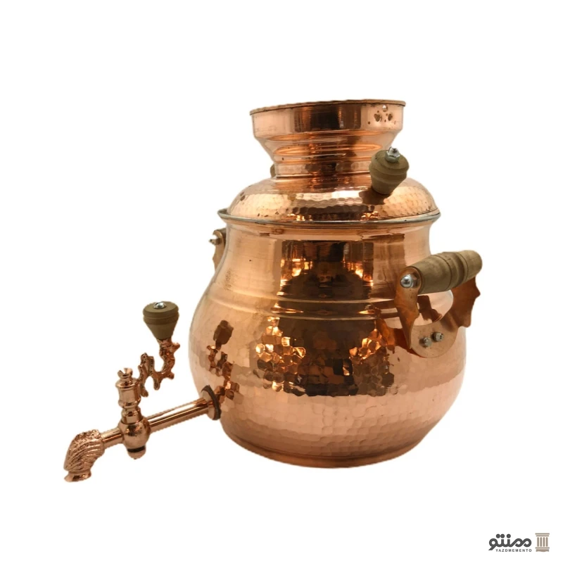 کتری مسی روگازی مدل شکمی 4 لیتری