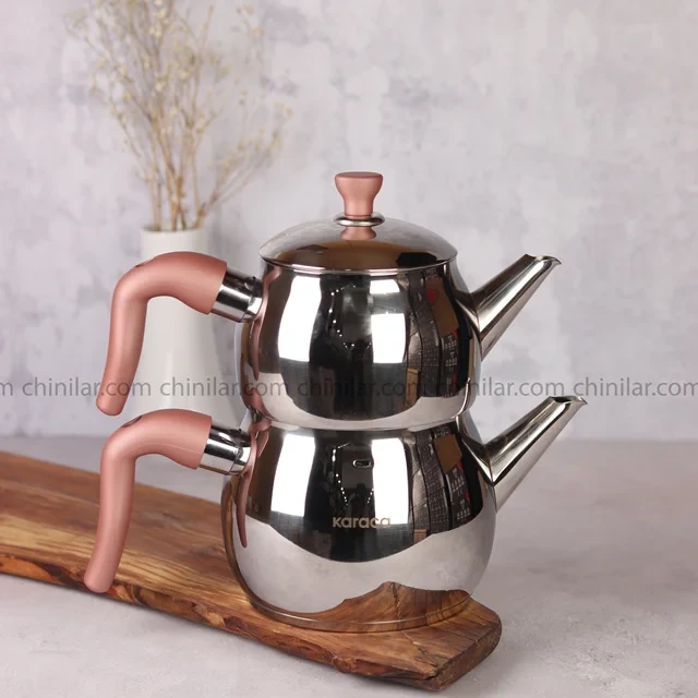 کتری و قوری استیل کاراجا مدل مایا