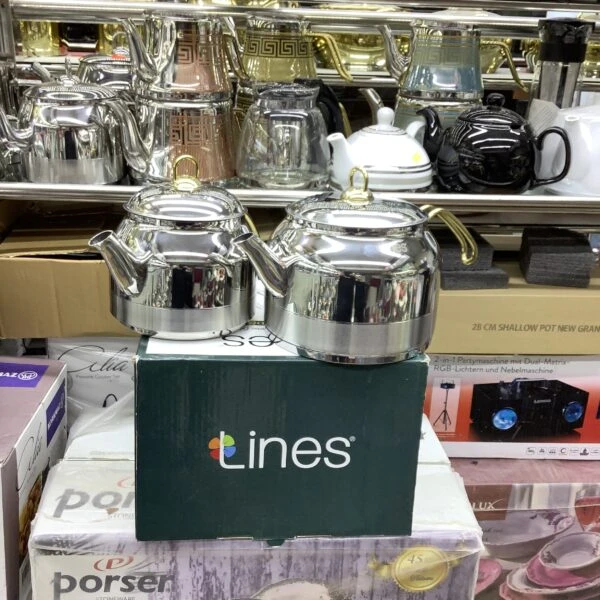 کتری و قوری تمام استیل Lines NO10 اصلی