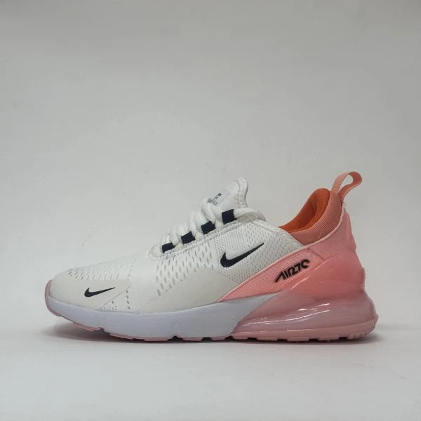 کتونی زنانه نایک air max 270 سفید صورتی وارداتی مستر کوالیتی