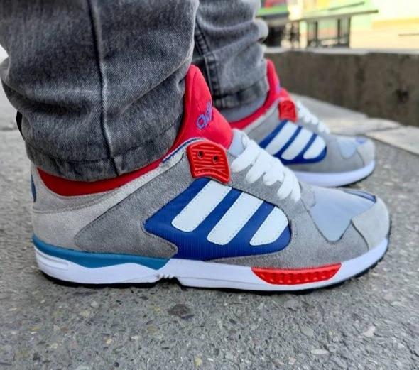 کتونی مردانه ادیداس zx5000 طوسی مادر