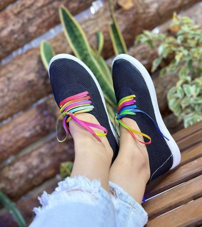 کتونی پیاده روی زنانه اسکیچرز skechers مشکی کد ۱۳۴