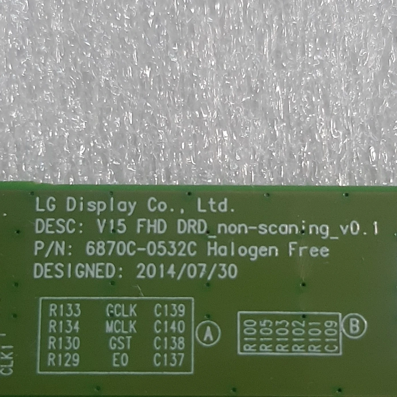 کد 164 # تیکان ال جی 6870C-0532C