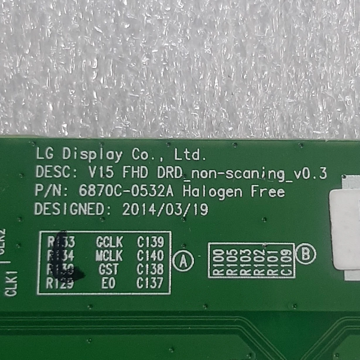 کد 165 # تیکان ال جی 6870C-0532A