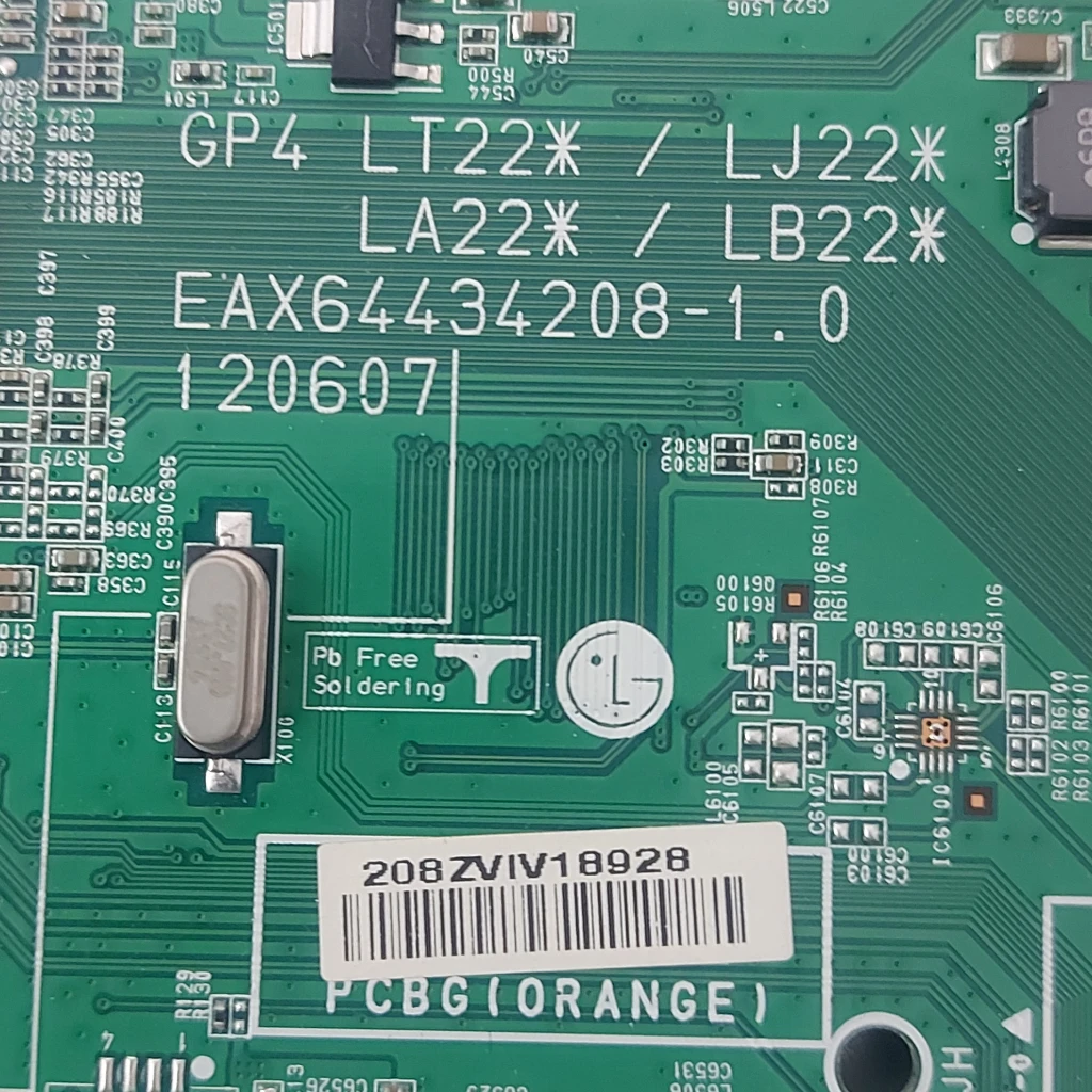 کد 226 #j مین ال جی مدل 43LV340