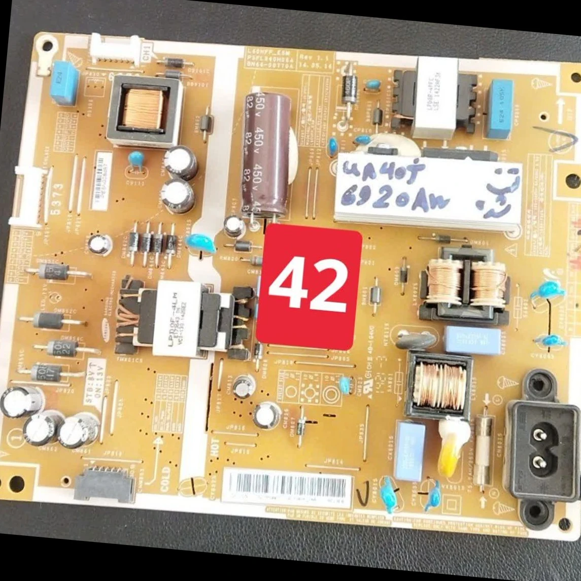 کد 42 تغذیه سامسونگ مدل  UA40J6920AW