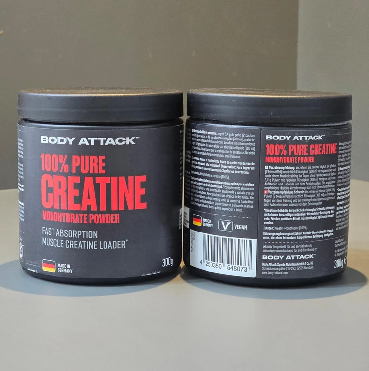 کراتین بادی اتک 300 گرمی BODY ATTACK 100% PURE CREATINE