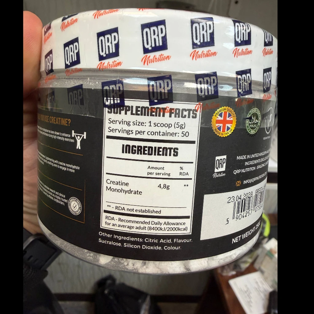 کراتین مونوهیدرات کیو آر پی نوتریشن (QRP Nutrition Creatine)