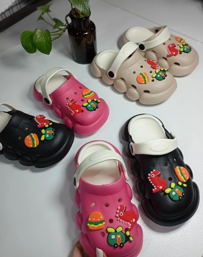 کراکس دمپایی بچه گانه دخترانه پسرانه پاپا مدل نارنج نارنجی