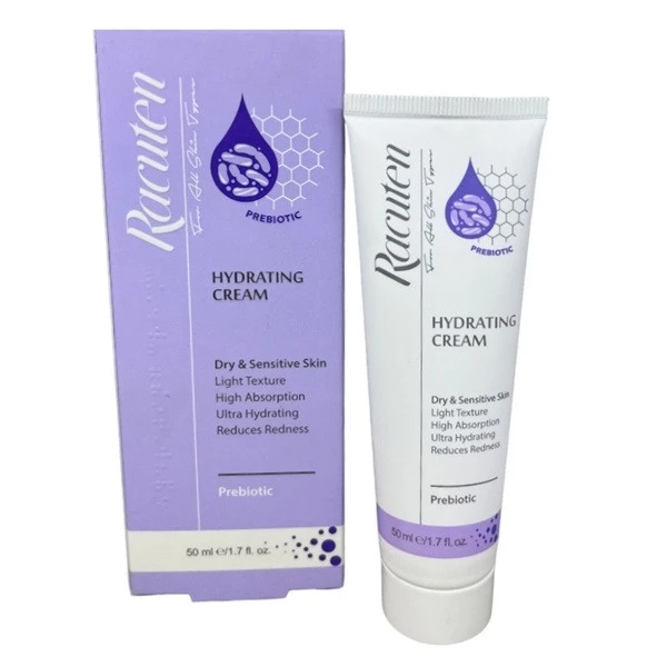 کرم آبرسان راکوتن مناسب پوست های خشک و حساس 5Racuten HYDRATING CREAM - 50 ml