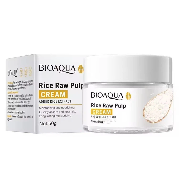 کرم آبرسان صورت برنج بیوآکوا وزن 50 گرم BIOAQUA