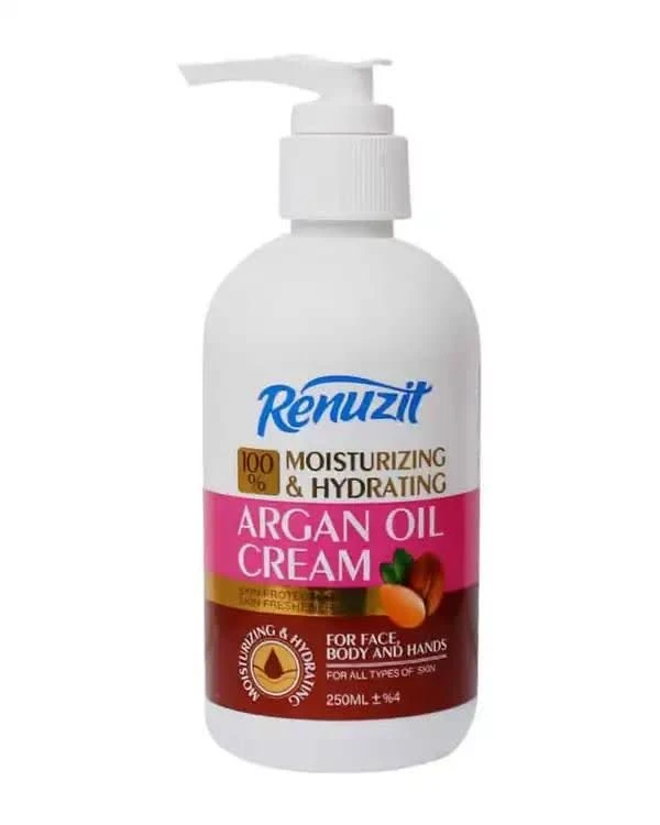 کرم آبرسان و مرطوب کننده پمپی حاوی روغن آرگان 250میل رینوزیت