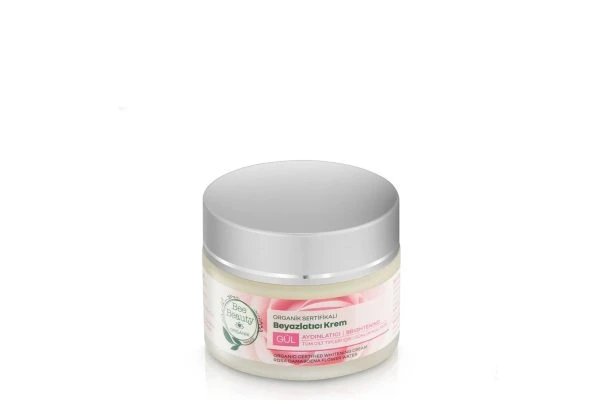 کرم ارگانیک سفیدکننده پوست صورت بی بیوتی با عصاره گل رز 50 میل