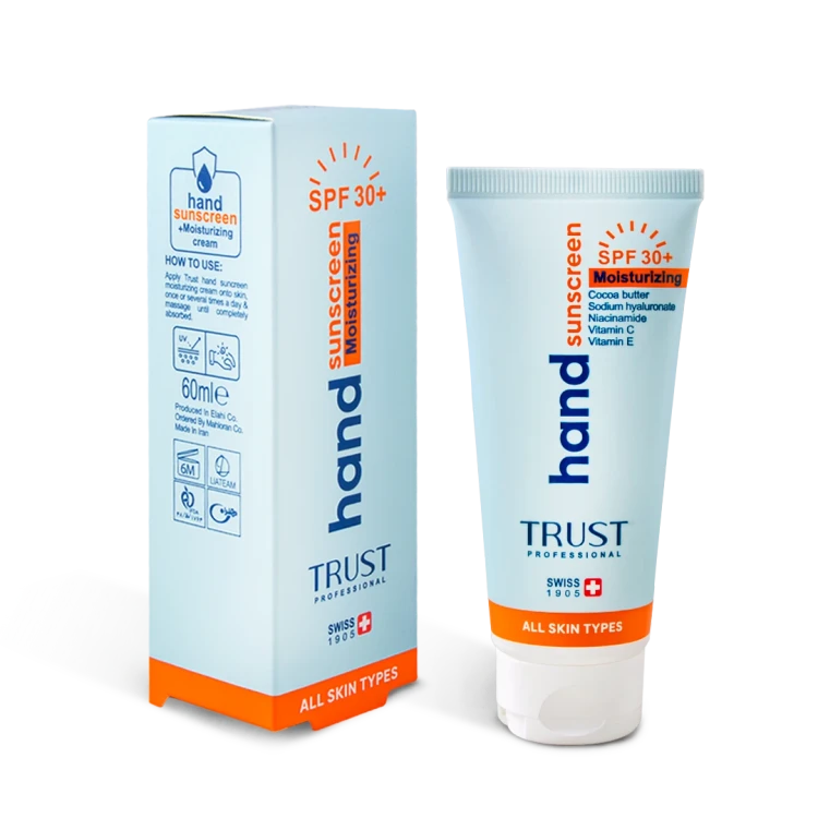 کرم تخصصی دست ضدآفتاب و آبرسان +SPF30 بی‌رنگ تراست