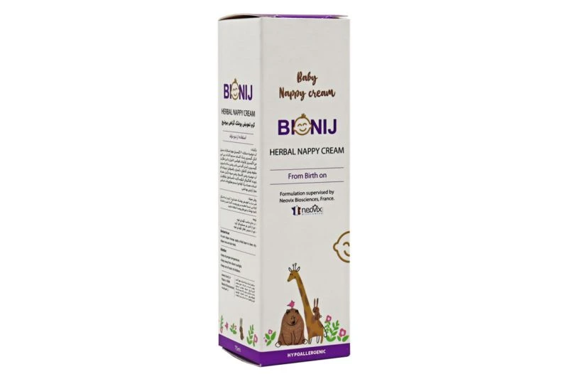 کرم تعویض پوشک کودک بیونیج 75 میلی لیتر Bionij Baby Nappy Cream 75ml