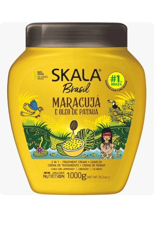 کرم حالت دهنده و بازسازی و احیای تار مو 2 در 1 پشن فروت اسکالا SKALA Brasil Maracuja Passion Fruit 1000g