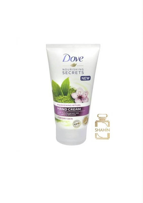 کرم دست مرطوب کننده تیوپی چای سبز ماچا و شکوفه گیلاس داو 75میل Dove Matcha Green Tea Sakura Hand cream