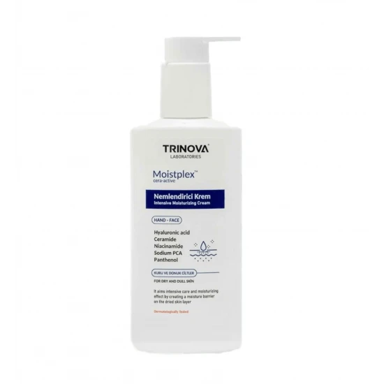 کرم دست و صورت آبرسان و ضد لک ترینوا TRINOVA مدل MOISTPLEX حجم 200 میل