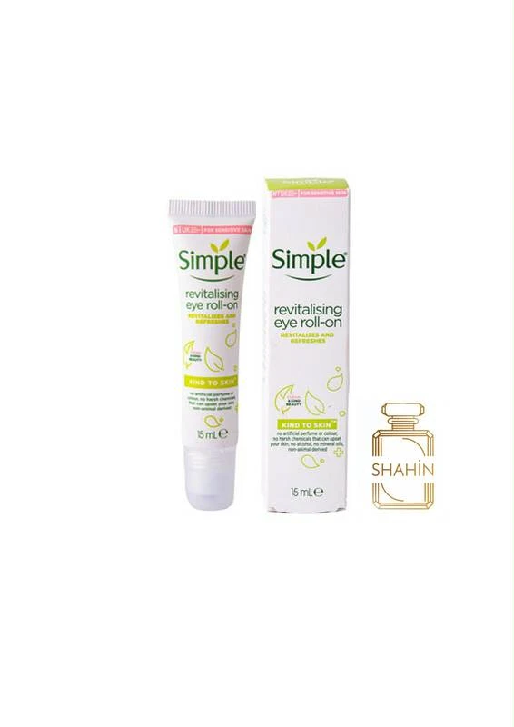 کرم دور چشم رولی سیمپل اصل SIMPLE REVITALISING EYE ROLL-ON 15ML