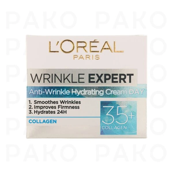 کرم روز ضد چروک و آبرسان حاوی کلاژن لورال Loreal Anti Wrinkle Hydrating Cream Day +35 Collagen