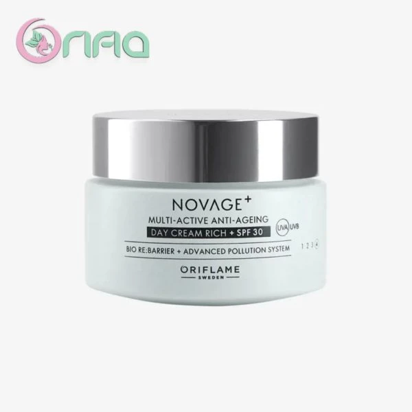 کرم روز ضدپیری مالتی اکتیو ریچ نوایج پلاس SPF30 اوریفلیم 41048