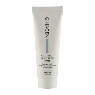 کرم روز ژیناژن مناسب صوت و گردن spf50 مدل Anti Spot حجم 40 میل