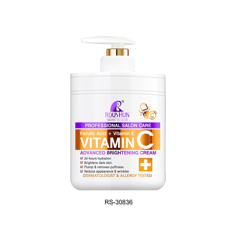 کرم روشن‌کننده و جوانساز ویتامین سی روشن (ROUSHUN) مدل Advanced Brightening حجم ۴۸۰ میلی‌لیتر ‌ ---