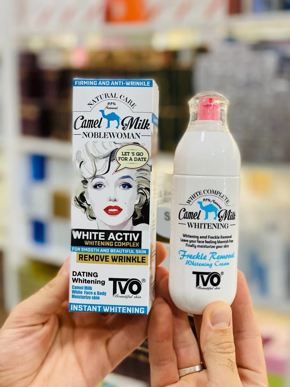 کرم سفید کننده ی شیر شتر TVOMILK CAMEL CREAM TVO