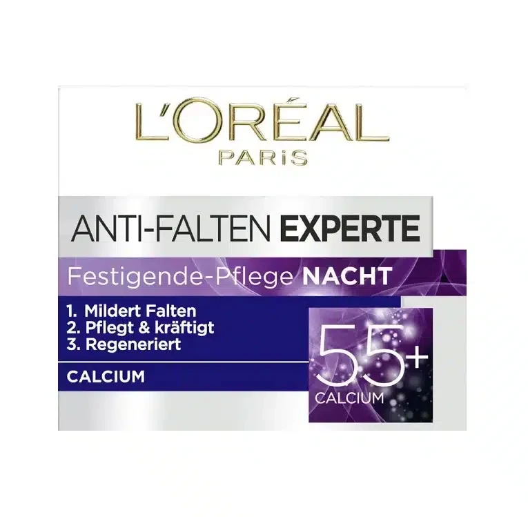 کرم شب ضد چروک +55 سال لورال Loreal مدل Wrinkle Expert حجم 50 میل