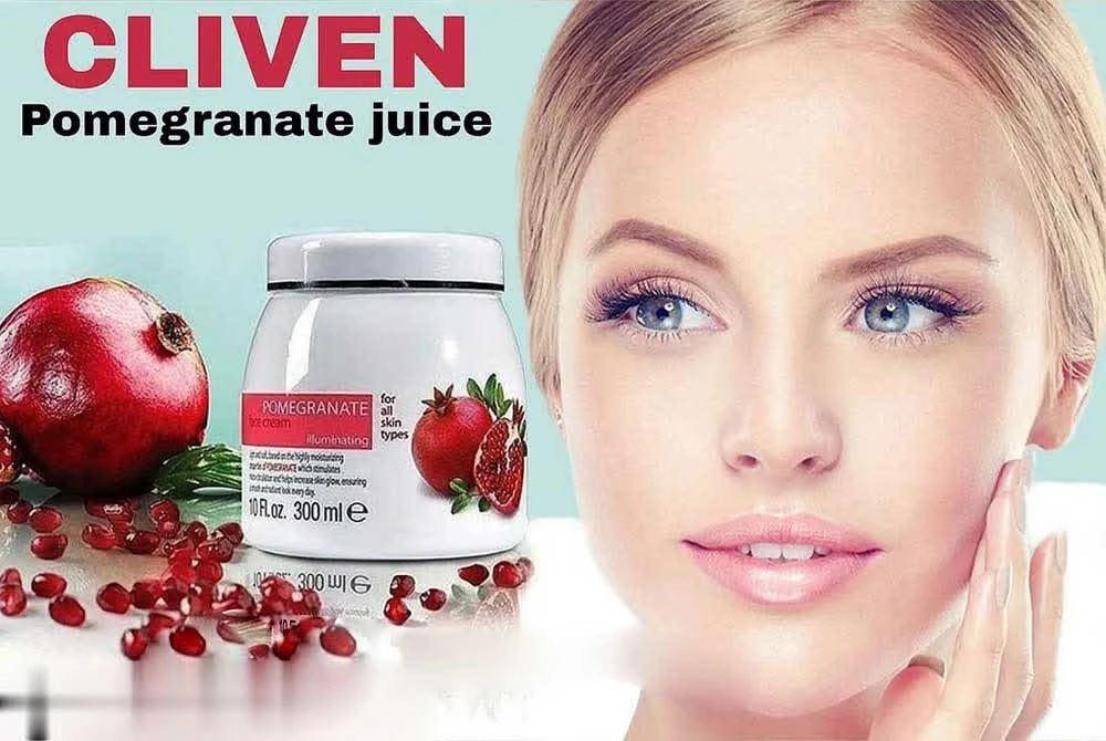 کرم صورت آبرسان و شفاف کننده انار کلیون CLIVEN Pomegranate