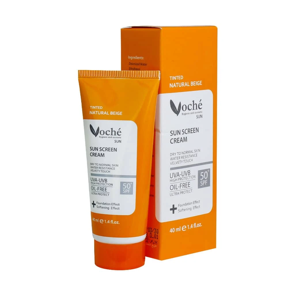 کرم ضد آفتاب spf50 بژ طبیعی وچه مناسب پوست خشک و معمولی