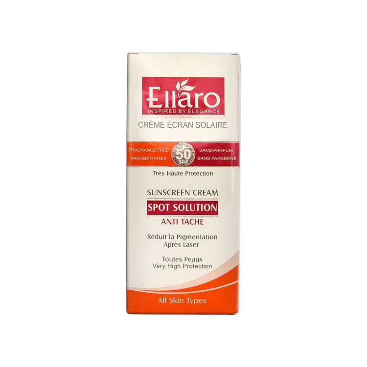 کرم ضد آفتاب‎ اسپات سولوشن الارو ⁺SPF50 مناسب انواع پوست 40 میلی لیتر